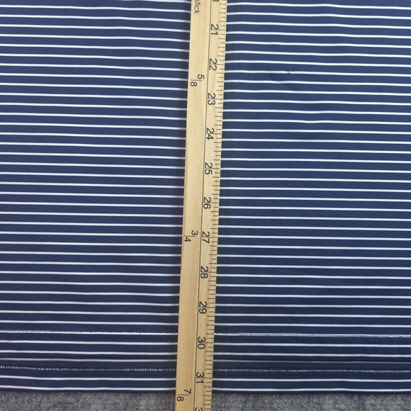 Southern Tide Charlotte 49ers Polo Large Tide To Trail Blue Striped Short Sleeve - Picture 6 of 9